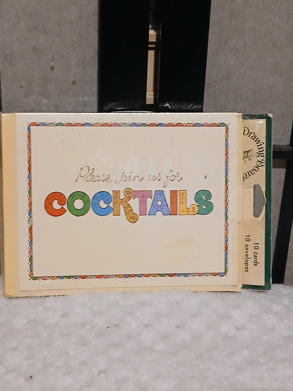 Cocktails Illustrated Greeting Cards - Multicolor